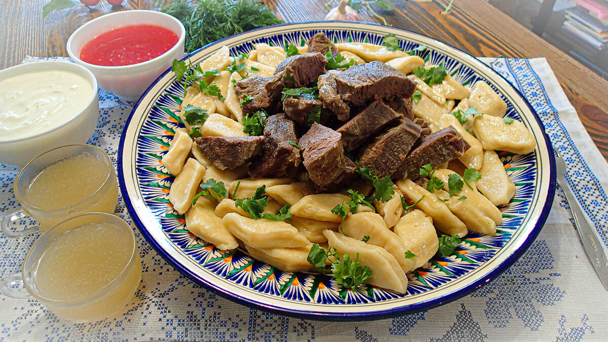 Дагестанский хинкал, пошаговый рецепт на ккал, фото, ингредиенты - ВикторияS