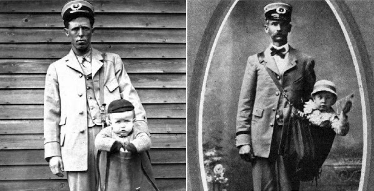 Почтальон с посылочкой.