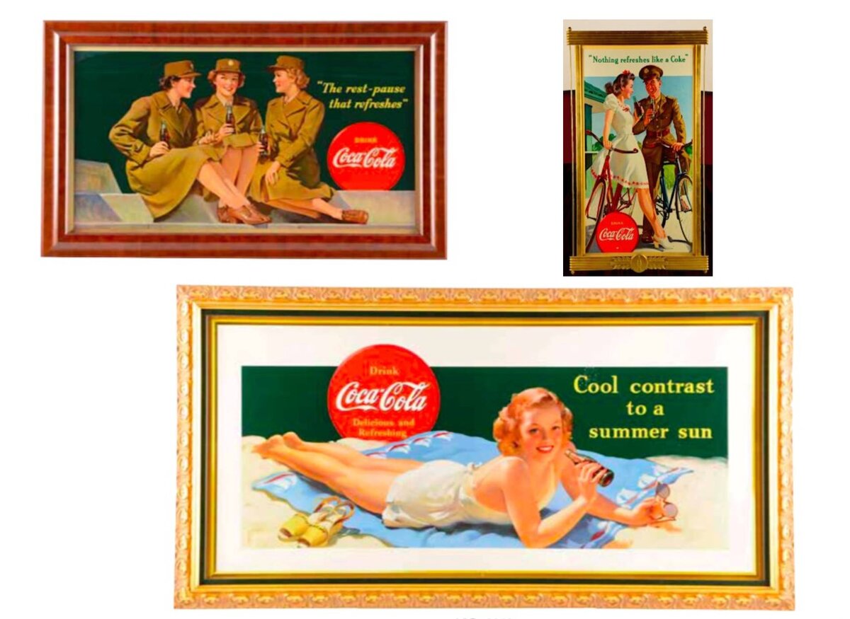 Рекламные плакаты разных годов являются популярными лотами на аукционах