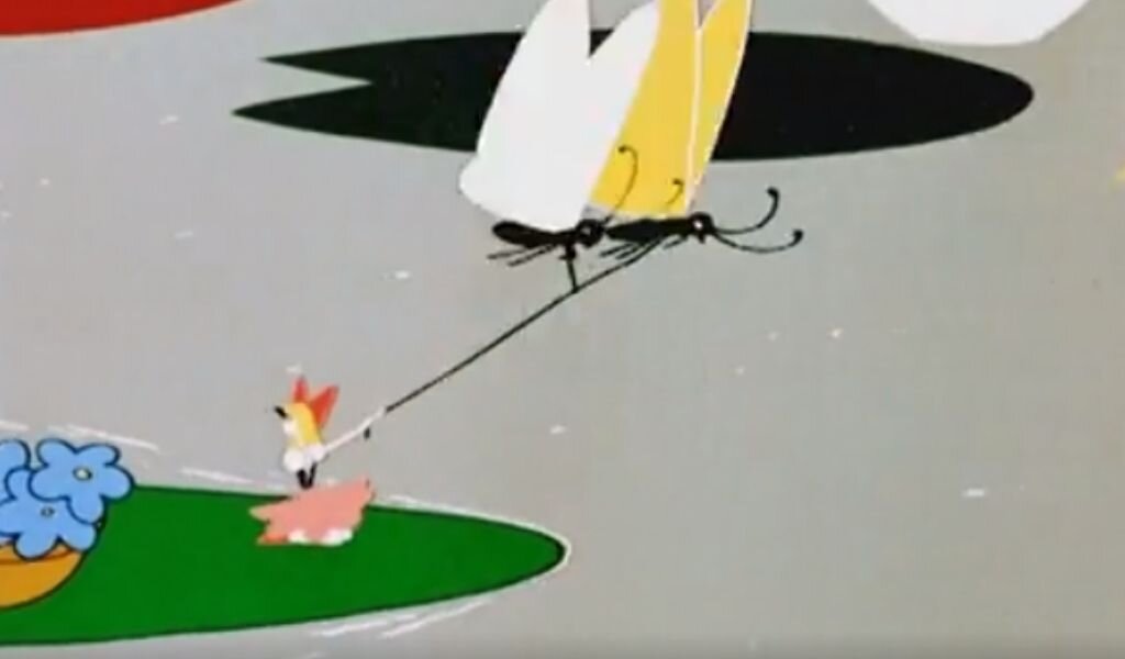 Кадр из м/ф "Дюймовочка" (Союзмультфильм, 1964) 
