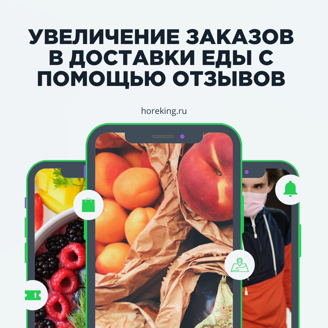Увеличение заказов в доставки еды с помощью отзывов