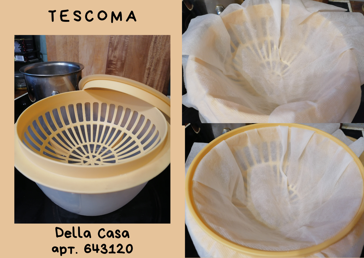 Набор Della Casa для приготовления кремового сыра от чешской фирмы Tescoma (арт.  643120). Коллаж и фото автора