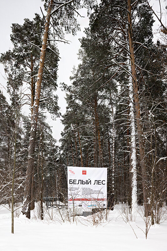 Открытие ленд-арт проекта «Белый лес» в Парке Малевича, Одинцово Фотография: © Иван Ерофеев