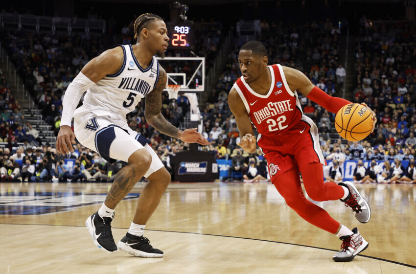 NCAA: Malaki Branham  of the Ohio State Buckeyes and Justin Moore of the Villanova Wildcats