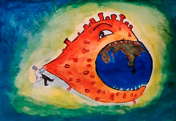 Нихад Маммедзаде, 7 лет. "Врачи спасут мир".
Азербайджан, Баку