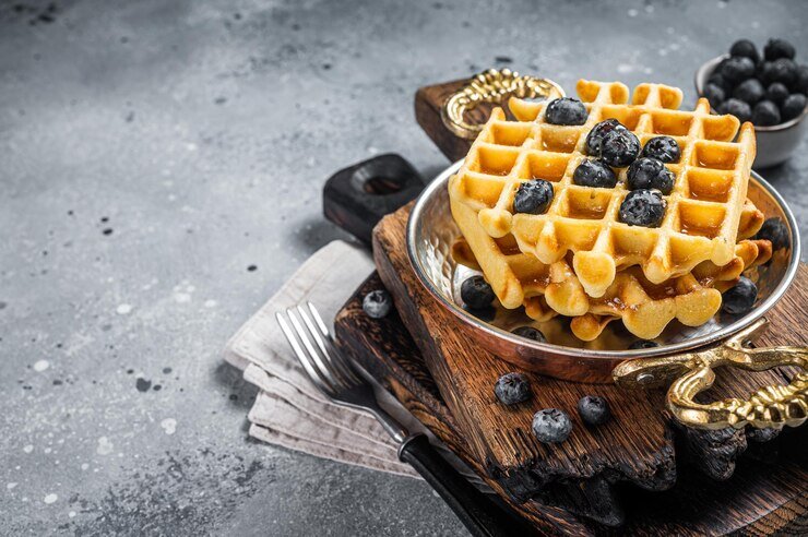Waffles Cooking
