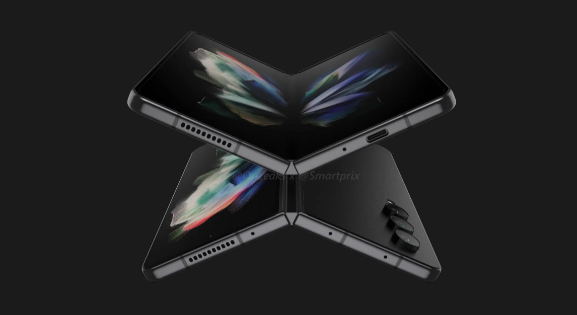 Рендеры Samsung Galaxy Fold4. Источник: @OnLeaks × Smartprix