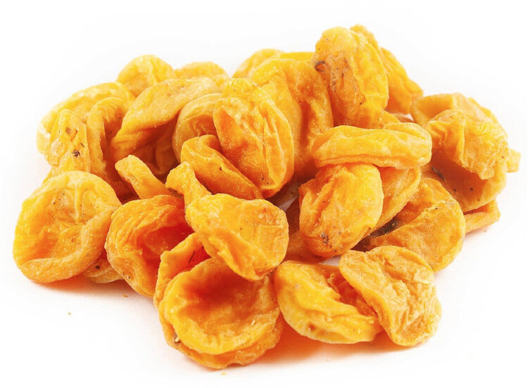 сахарная курага продается в виде оранжевых камушков)