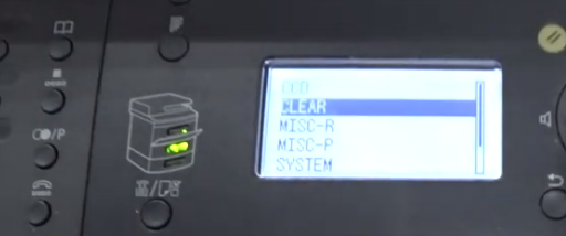 Выбираем пункт "CLEAR"