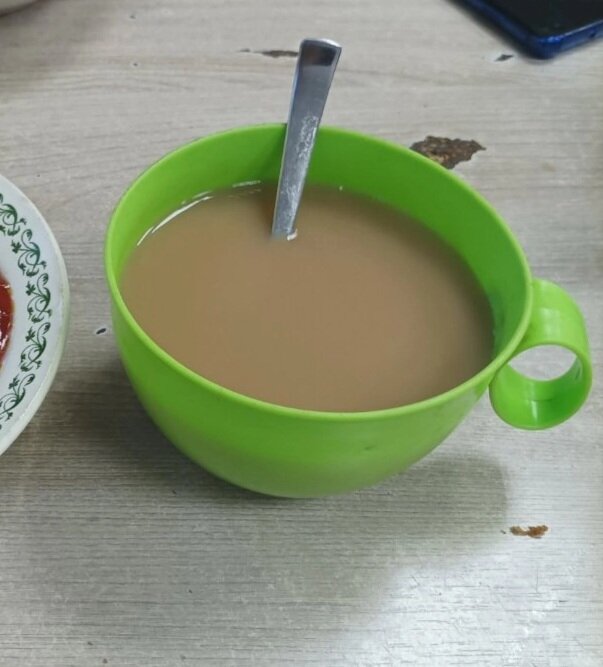 Зеленый чай с молоком