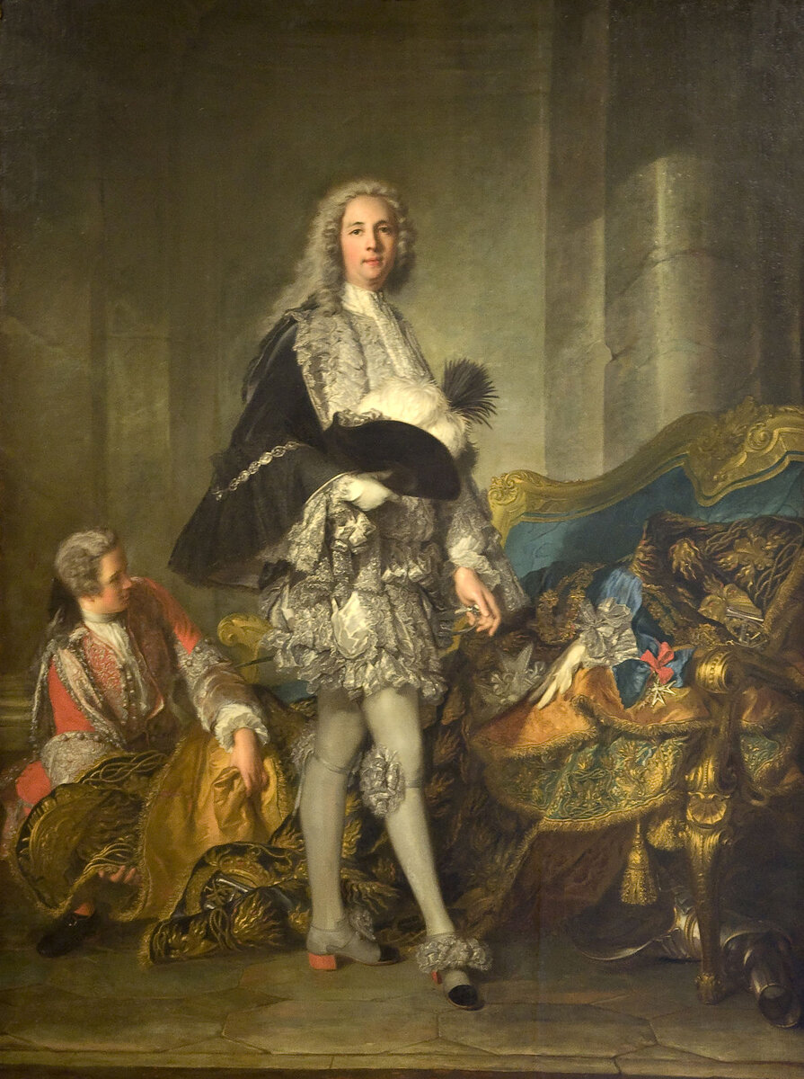 Луи Франсуа Арман де Виньеро дю Плесси, герцог де Ришельё. Jean-Marc Nattier (1685-1766) - Portret van maarschalk hertog Richelieu - Lissabon Museu Calouste Gulbenkian 