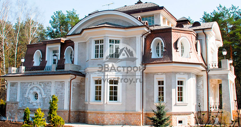 Проект большого дома 620 м2 с сауной, цокольным этажом - FD-00-21