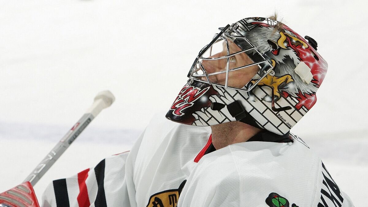    Хоккеист" Чикаго Блэкхокс" Николай Хабибуллин© AFP 2022 / BRIAN BAHR