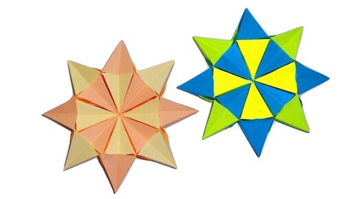 Звезда из модулей оригами (бычок) | Origami and kirigami, Origami, 3d origami