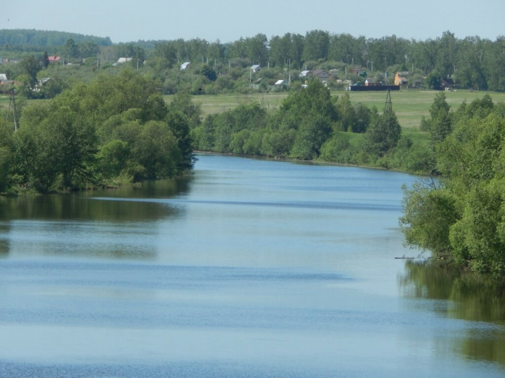 Река Осетр в городе Зарайске
