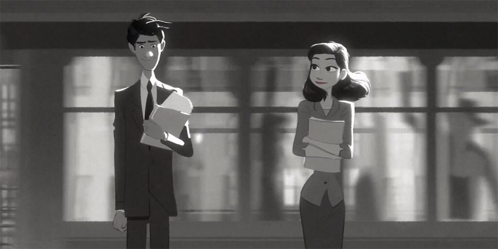 Кадр из мультфильма «Бумажный роман»📷
