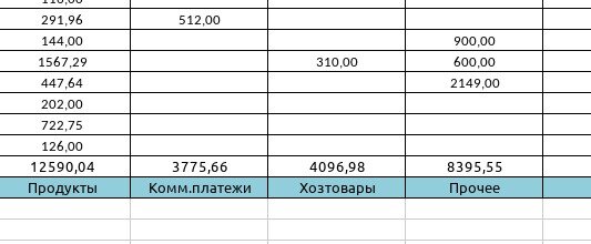 Август 2022. Общий расход 28858 р.