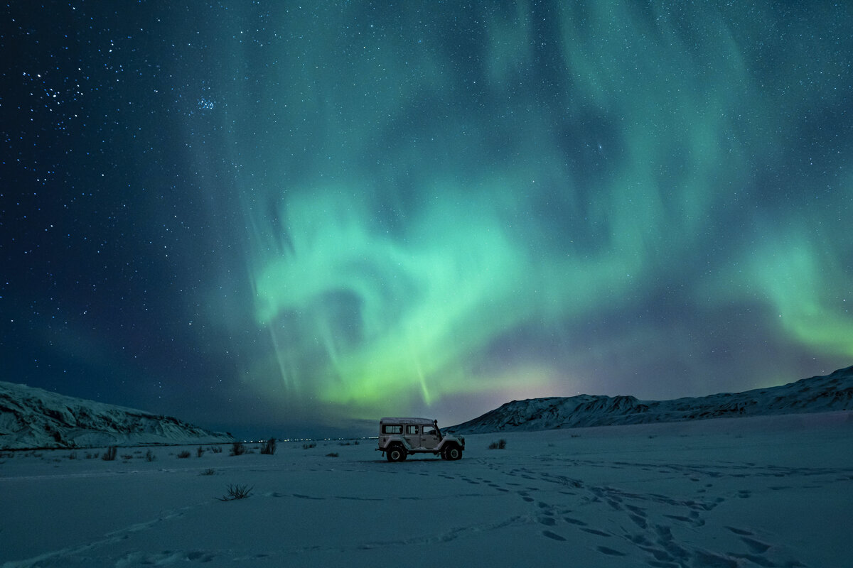 Северное сияние. Фото: Jonatan Pie, Unsplash