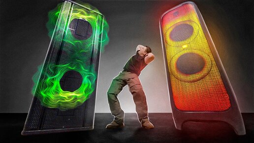 ВАААА!!!!! Сравнение Двух Колонок Гигантов! JBL PartyBox 1000 vs Eltronic 20-36