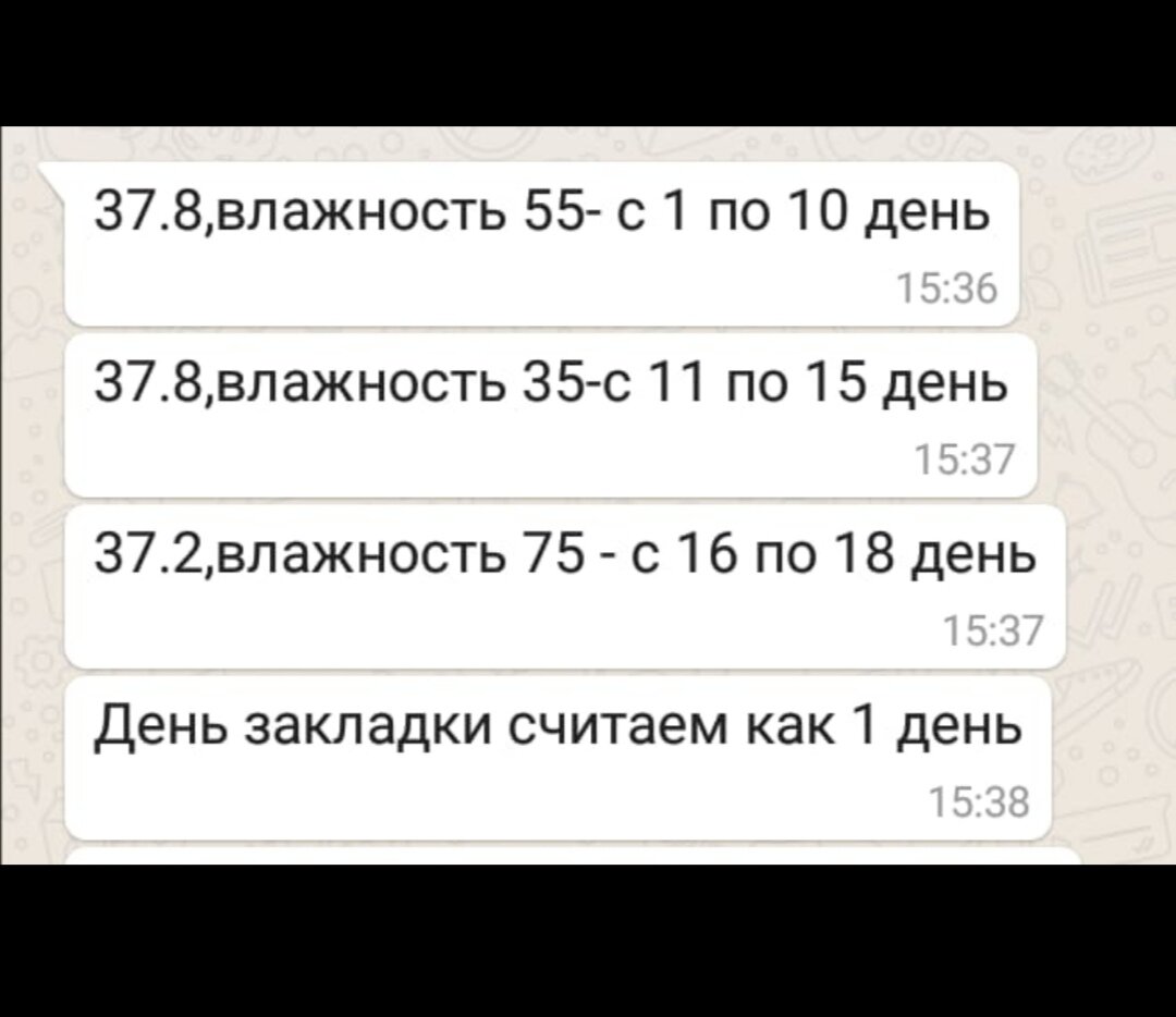 Схема инкубации перепелов