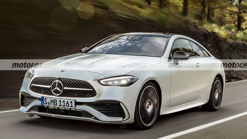 Рендер купе Mercedes-Benz CLE