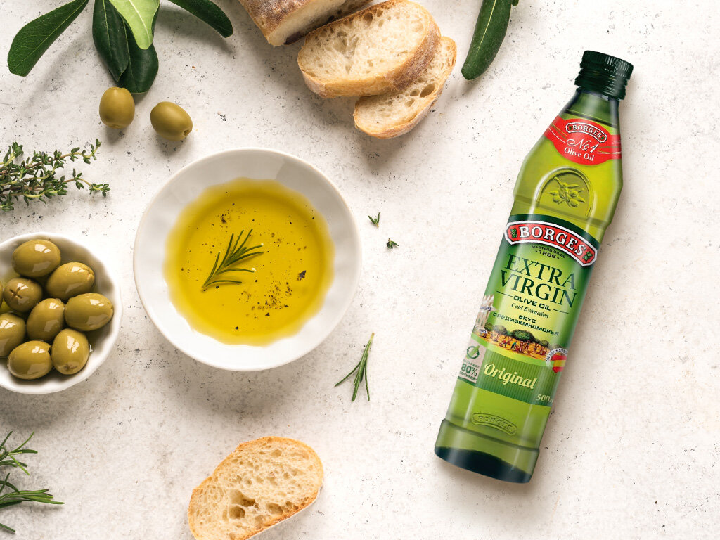 Вместо оливкового масла можно. Оливковое масло Borges.
