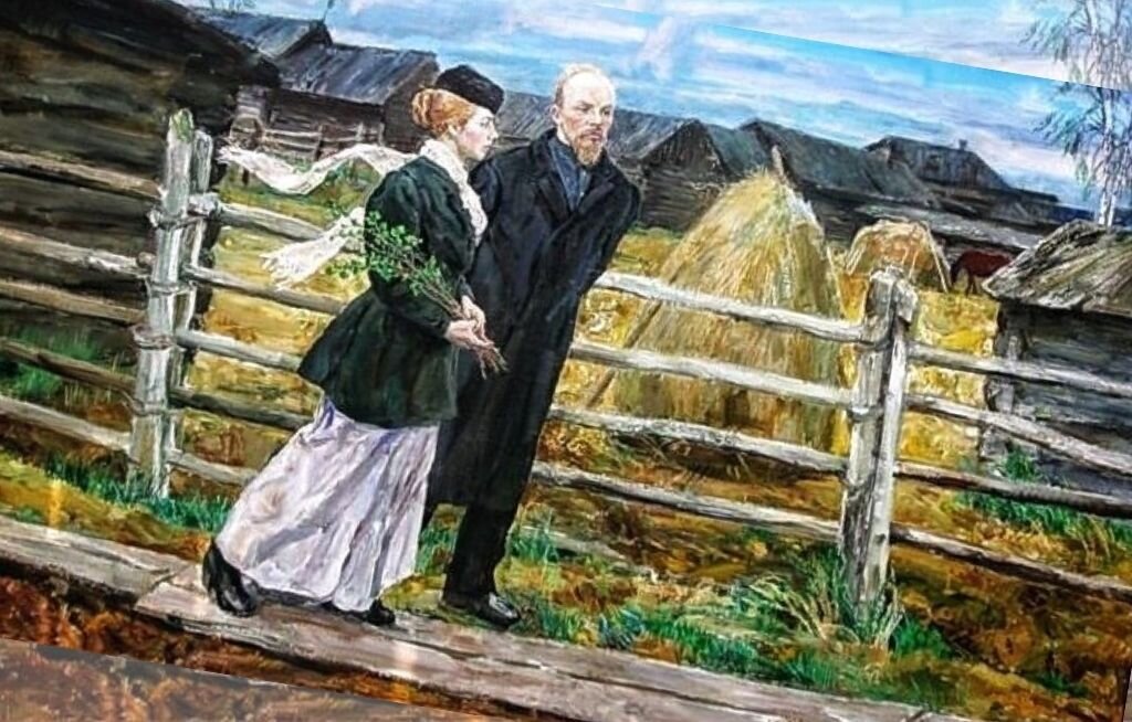 Ленин и Крупская в Шушенском