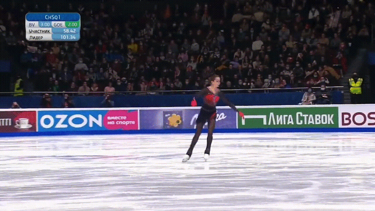 Камила Валиева. Четверной тулуп. Фото: гифка автора