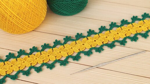 ЦВЕТОЧНОЕ КРУЖЕВО вязание крючком МАСТЕР-КЛАСС ЛЕНТОЧНОЕ КРУЖЕВО Crochet ribbon lace