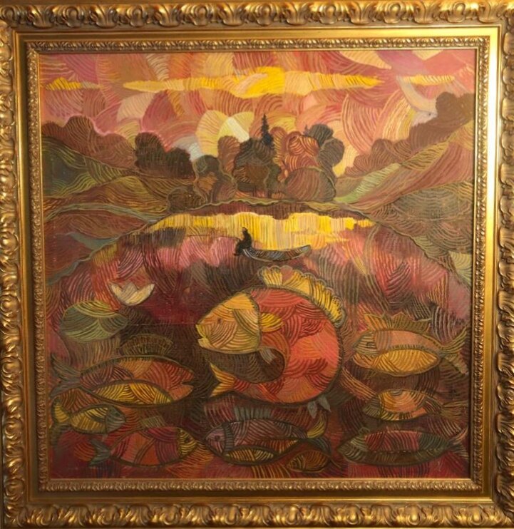 Рыбак. В. С. Шлюндин. Находится в частной коллекции.