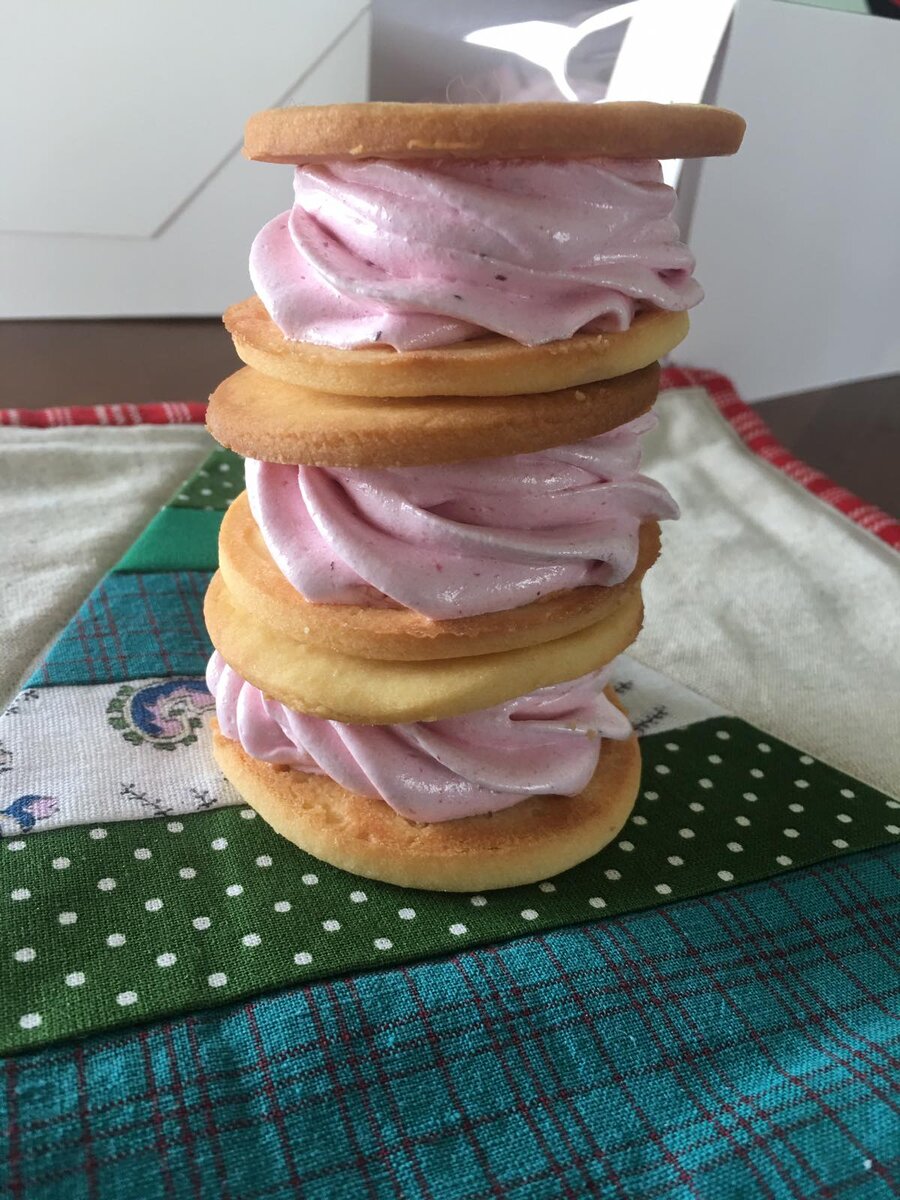 Сэндвич в наши дни стал неотъемлемой частью культуры питания.​​​​​​​​ Появление сэндвича в его современном виде можно приблизительно отнести к Европе XVII века. Сама же идея заворачивать в хлеб (или складывать на него) другие ингредиенты появлялась задолго до этого в различных культурах. ​​​​​​​​
Оксфордский словарь датирует самое раннее употребление слова «сэндвич» по отношению к пище 1762 годом. Кстати, в том же словаре прописано, что ужинают сэндвичем "лучшие люди королевства")):​​​​​​​​
​​​​​​​​
У нас же сегодня - вот такой отличный сэндвич, ну прямо зефиросэндвич! Два в одном - и печенье, и зефир! Очень красиво и очень вкусно!​​​​​​​​
​​​​​​​​
Вот приходят к вам гости, а у вас на столе - зефиросэндвичи! Во-первых, ни у одного гостя не закрадётся даже мысли, что его не ждали и ему не рады - такая красота на столе!. Во-вторых, сразу готова тема для застольной беседы - ну как же сэндвичи не обсудить... В третьих, для тех, кто боится лишних калорий - всё-таки зефир в числе первых номеров в списке наименее вредных сладостей. Так что очень рекомендую!​​​​​​​​