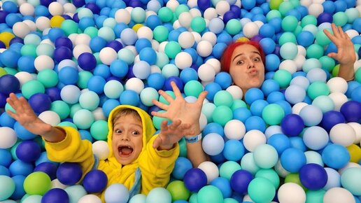 Mark and his Sister play with the whole family on the playground