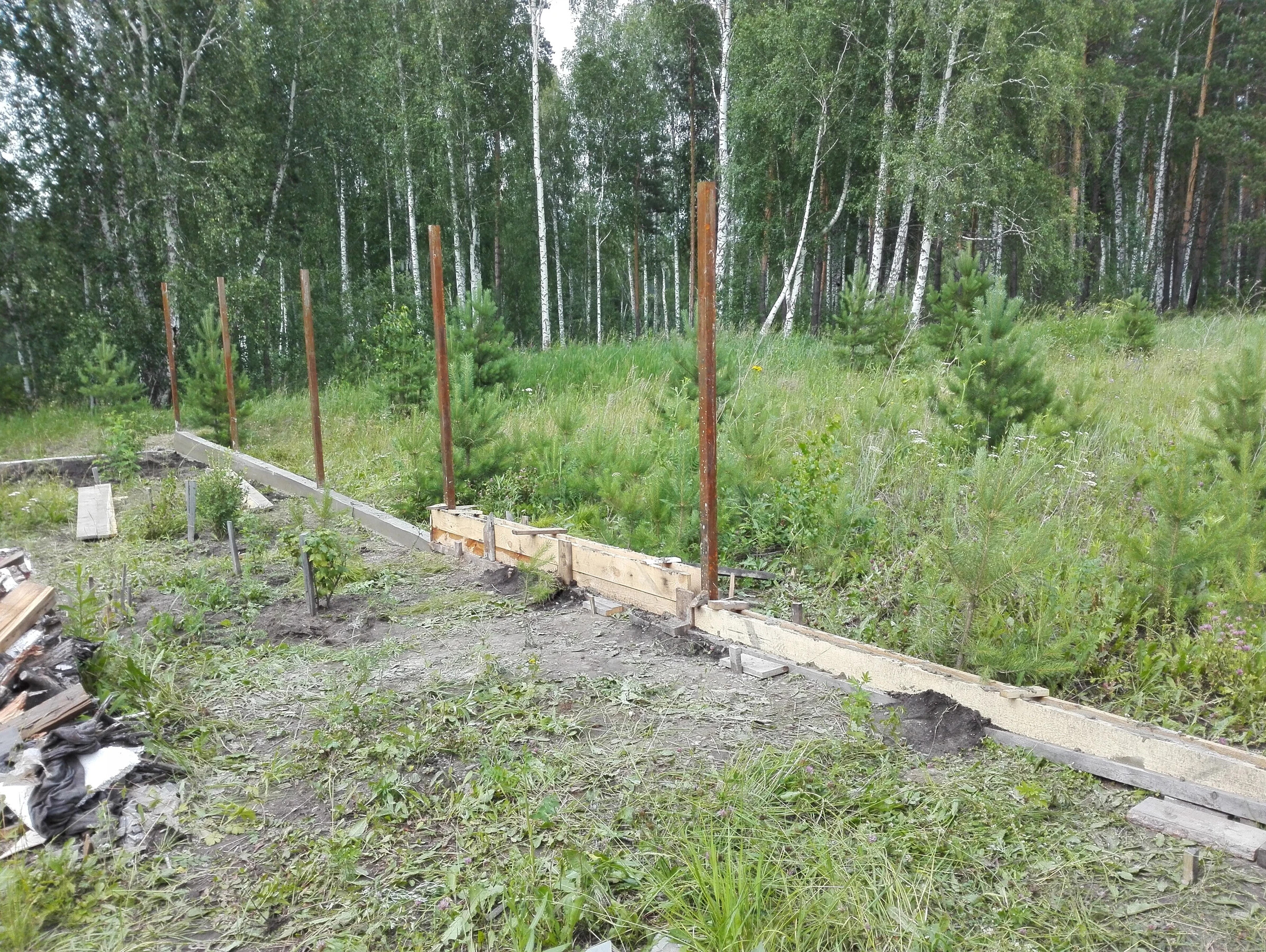 Пена вместо бетона для столбов