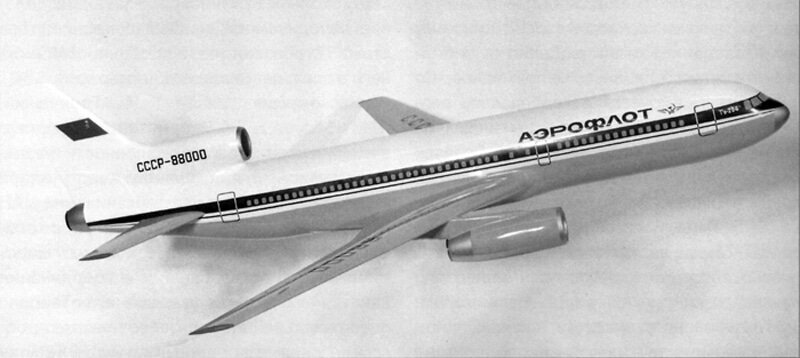 Первый концепт Ту-204