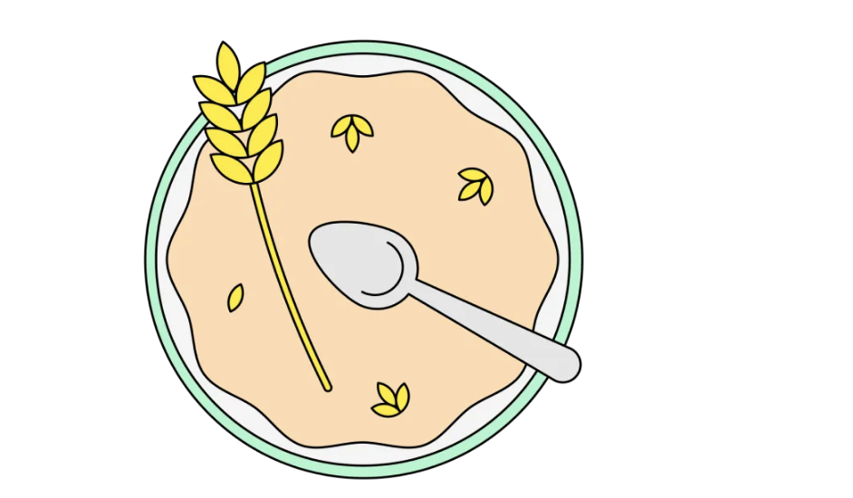 Рисунок на тему о пользе каши