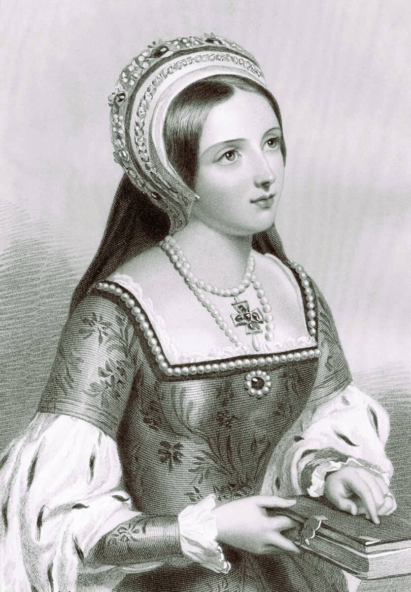 Екатерина Парр, рисунок Д.Райта, 1848 год