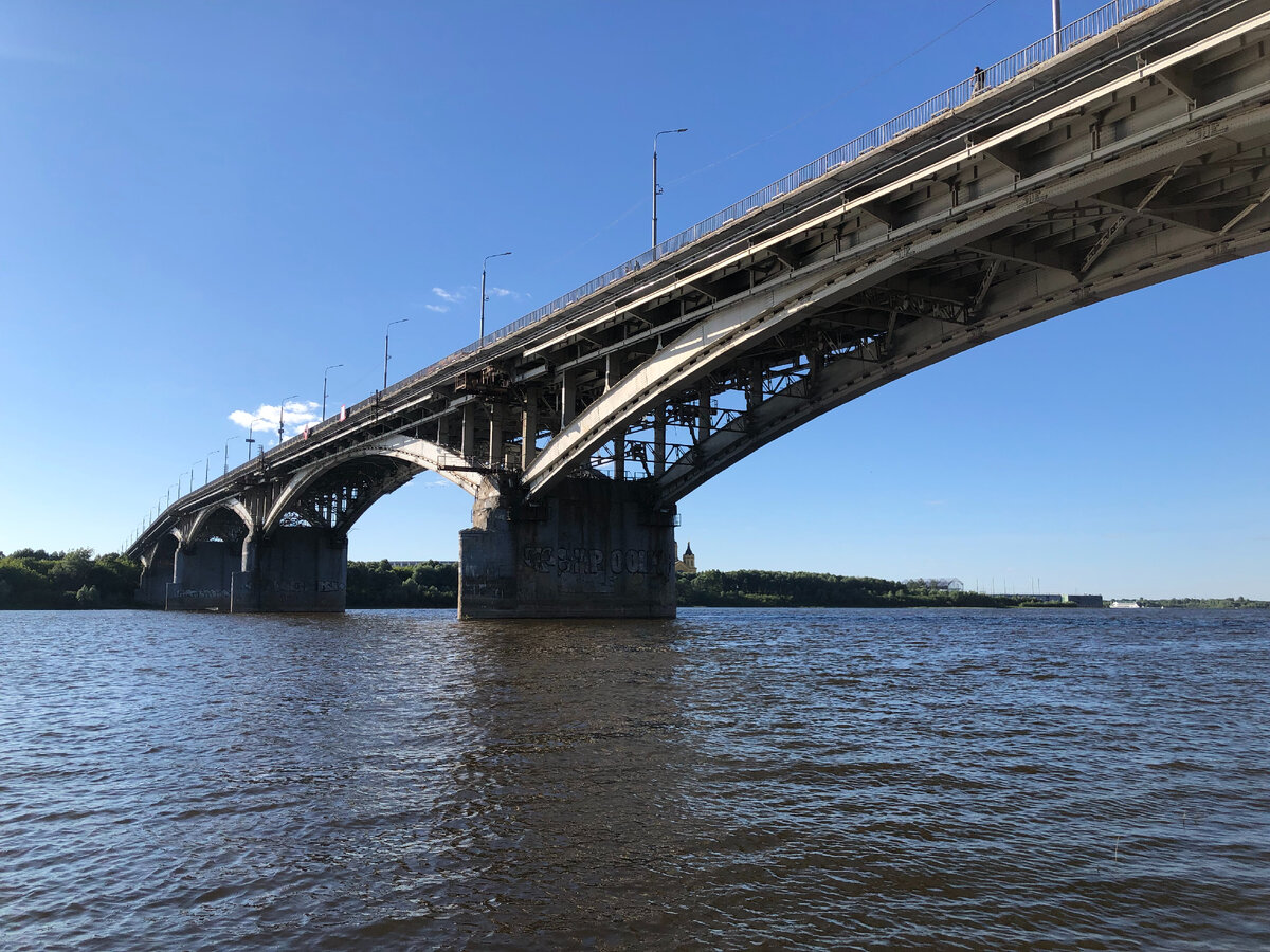 Канавинский мост в Нижнем Новгороде, соединяющий нижнюю и верхнюю части  города. Где Ока впадает в Волгу | Васильки и дальняя дорога... | Дзен