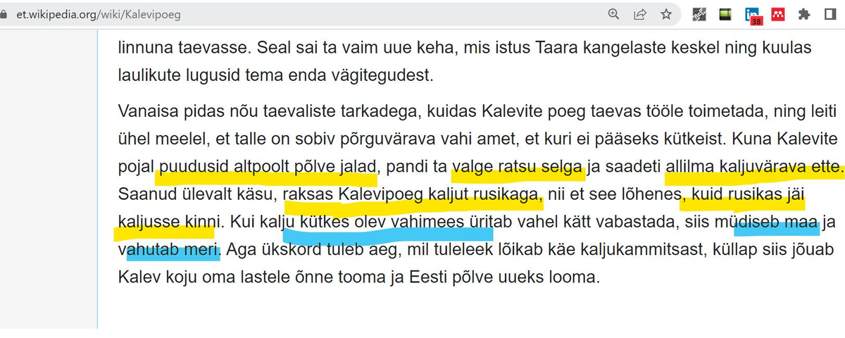 Цитата их Вики про Калевипоэга
