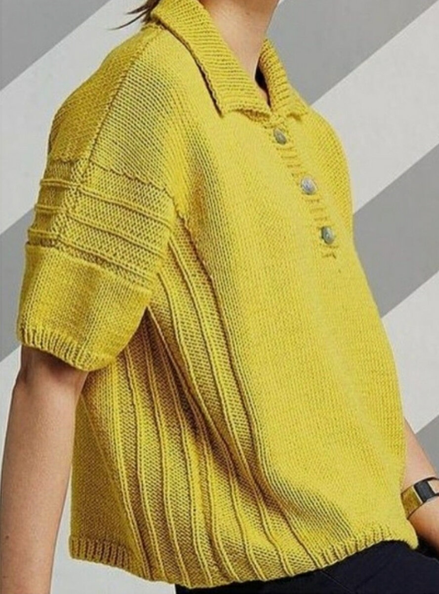 Пуловер-поло.