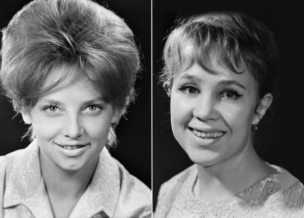 Киноактриса Кустинская Наталья Николаевна и заслуженная артистка РСФСР Надежда Васильевна Румянцева. Фото © ТАСС / Б. Виленкина и Г. Тер-Ованесова / Владимир Савостьянов, Евгений Кассин