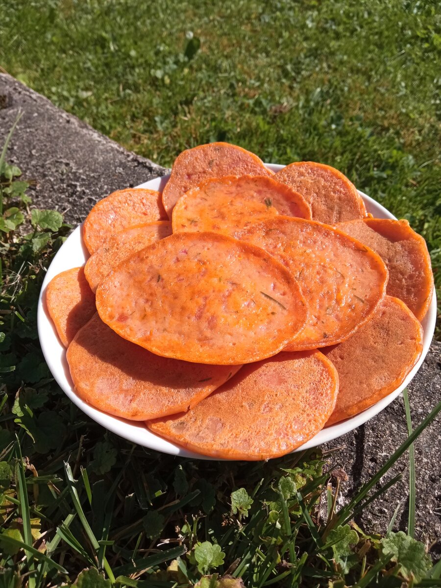 Помидорные оладушки. Фото автора