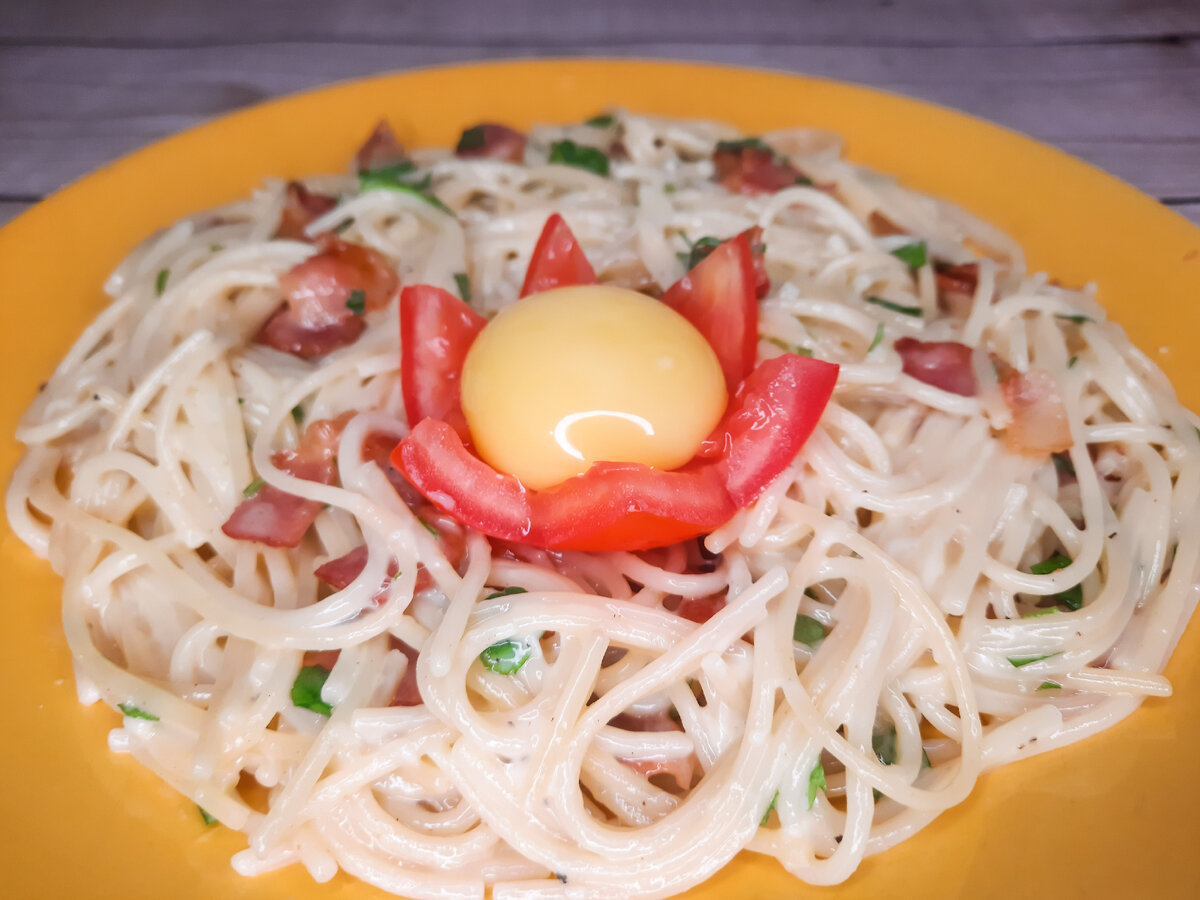 Паста карбонара 