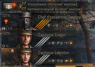 Правильный набор умений экипажа