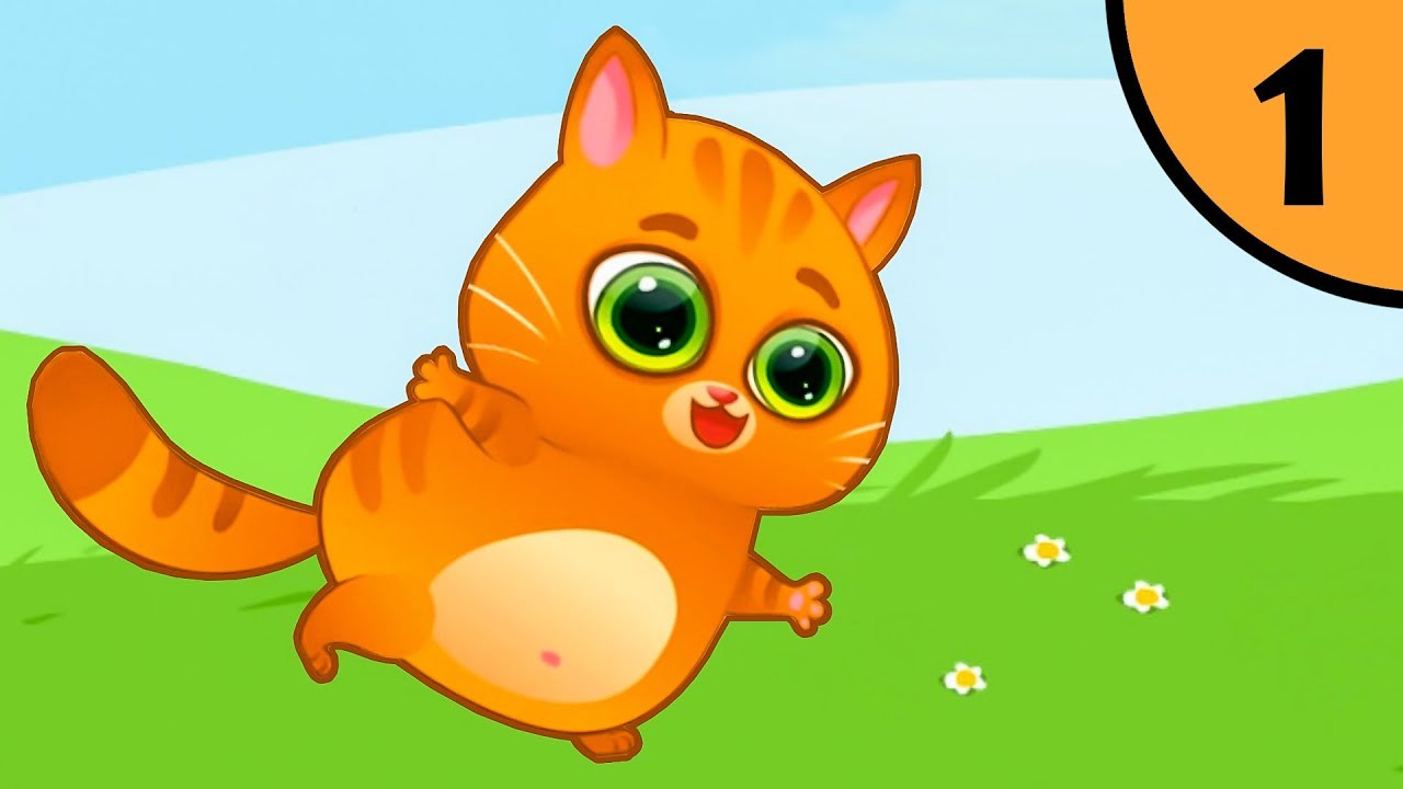 Суровый котик БУБУ 1#Ночные истории Мультик игра про котят на Игрули  Angelina Play