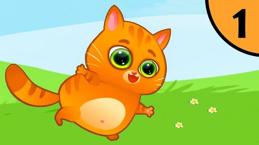 Суровый котик БУБУ 1#Ночные истории Мультик игра про котят на Игрули Angelina Play