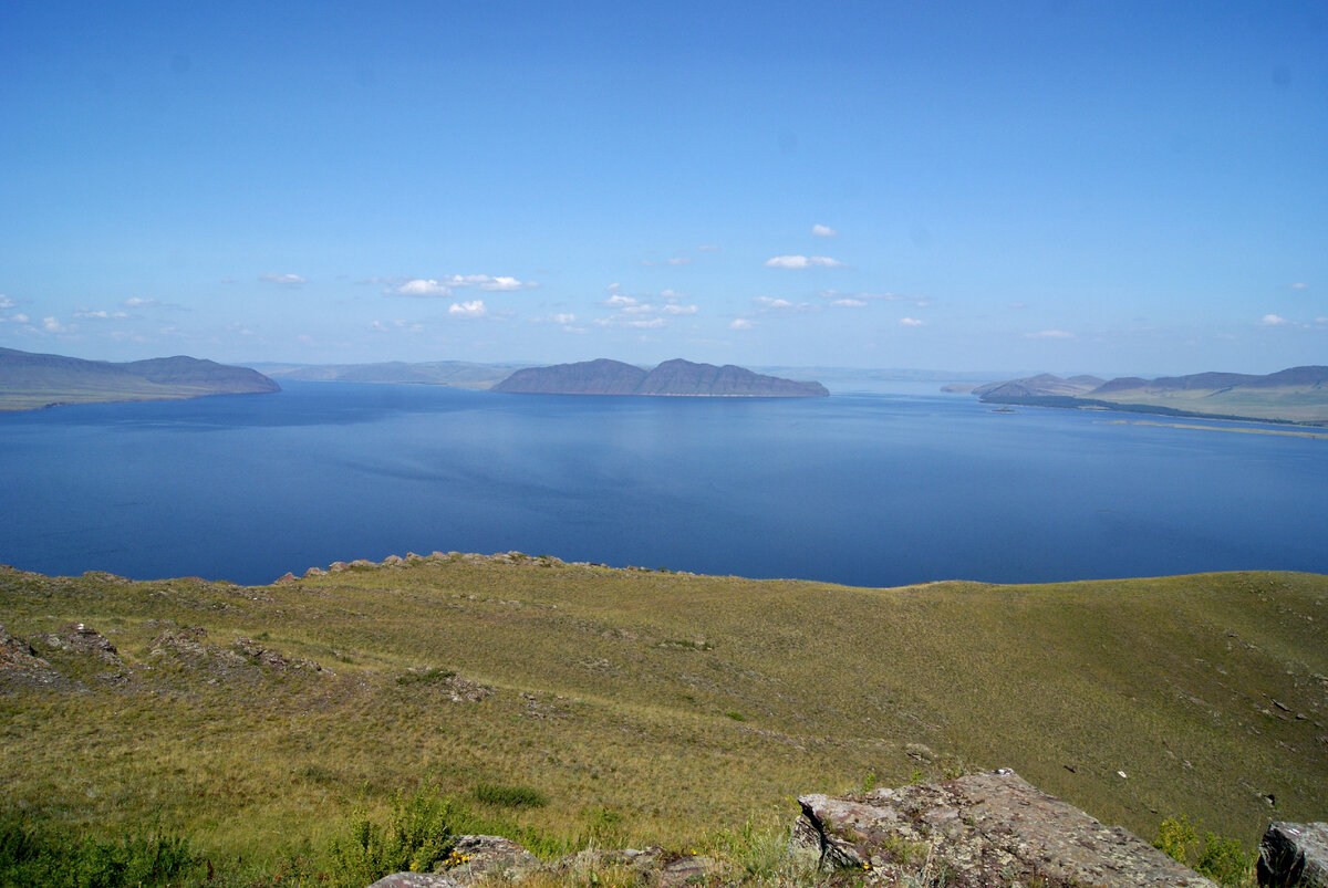 Старое фото. Вид с г.Куня: слева Оглахты, в центре Тепсей, а справа Тубинский залив