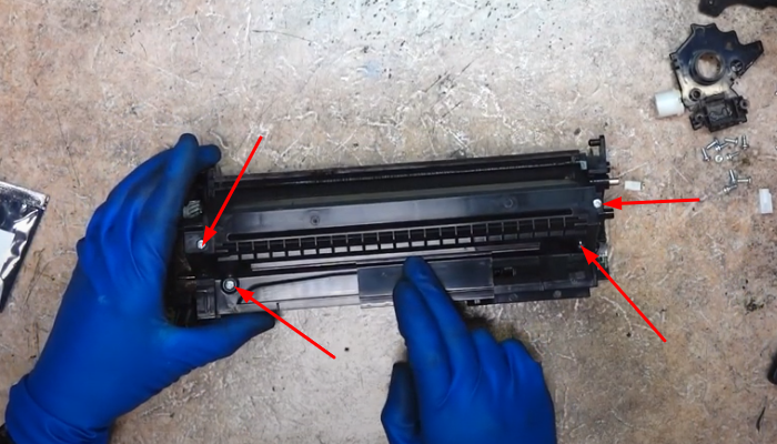 Фото 126. Так аппарат печатал до восстановления блока фотобарабана