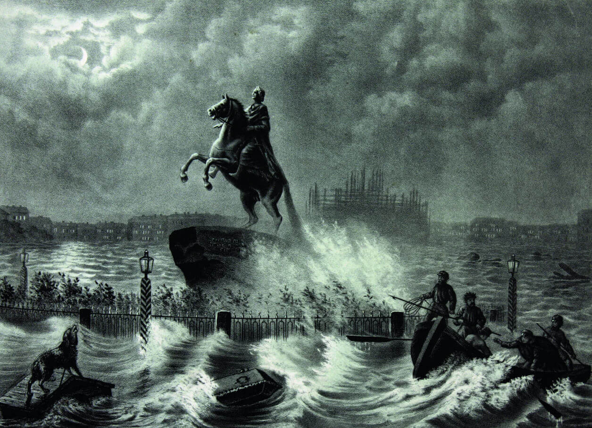                                            Наводнение в Петербурге 1824 года.