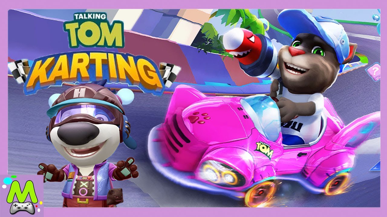 Говорящий Том Гонки на Машинах/Talking Tom Karting.Новые Тачки и Костюмы  для Анджелы и Тома | Матвейкин Канал | Дзен