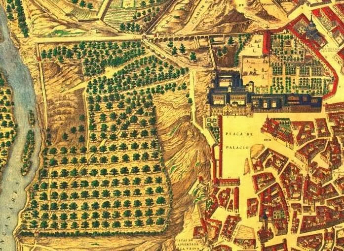 Сampo del Moro на плане Техейра XVII в.